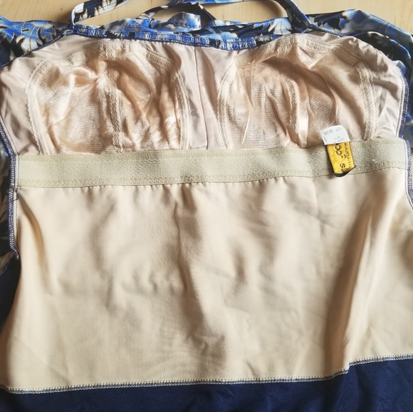 Sz 22W Swimdress Navy Blue Rose - Picture 10 of 16